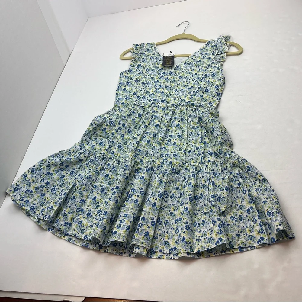 Polo Ralph Lauren Big Girls Size‎ 14 Floral Cotton Seersucker Dress Spring NEW - Picture 14 of 15